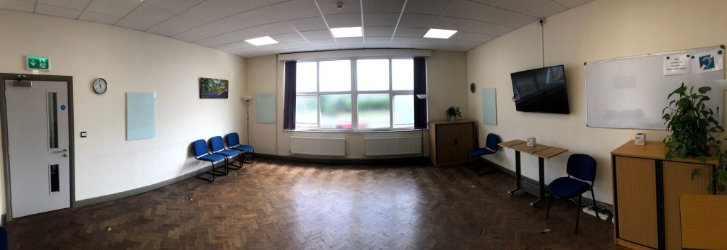 Large workshop room at Network Counselling and Training Ltd